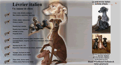 Desktop Screenshot of levrier-italien.com